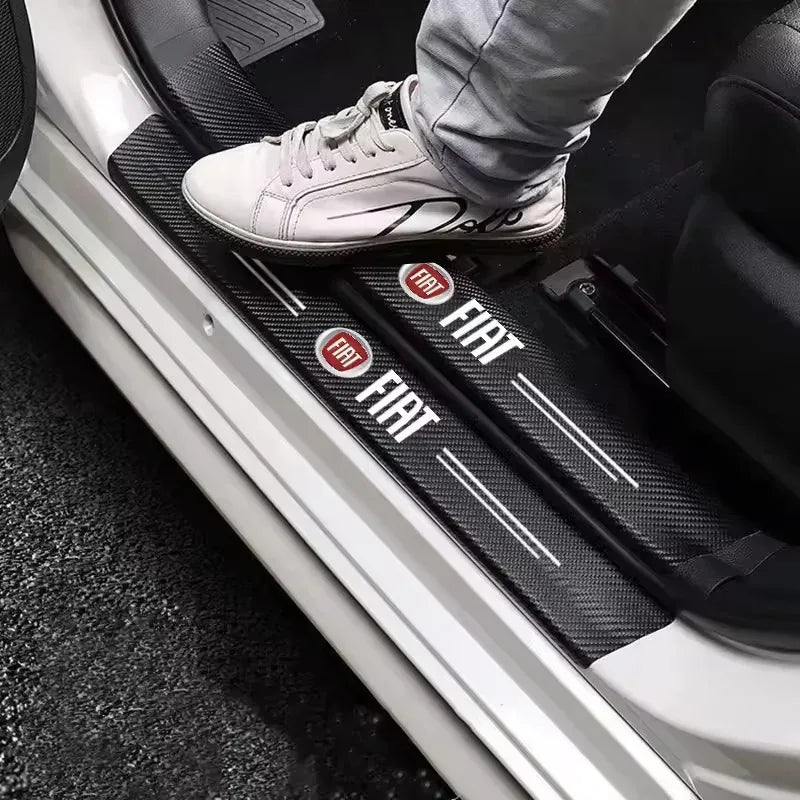 Premium Carbon Fiber Door Sill Sticker Anti Scratch — product photo 3 of 6