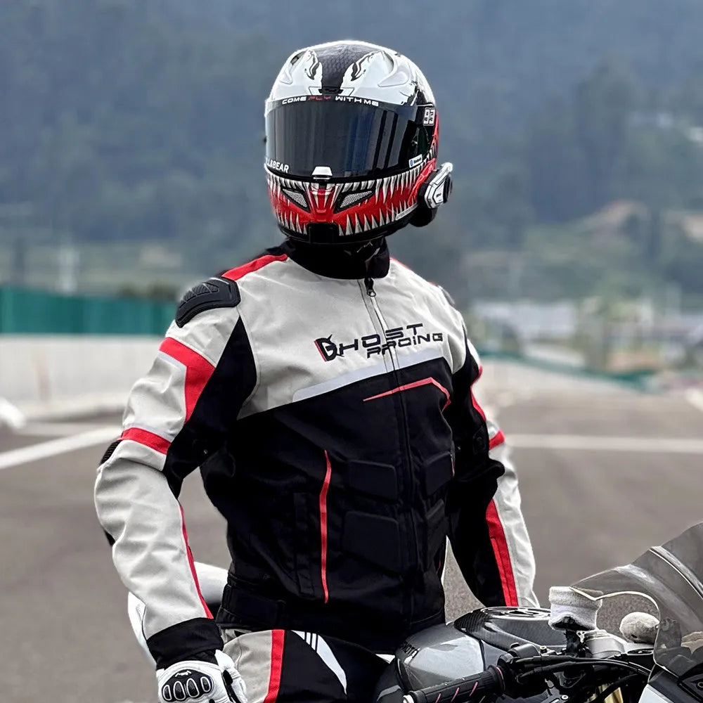 GHOST RACING Men Motorcycle Jacket Pants M-5XL Suit — product photo 2 of 6