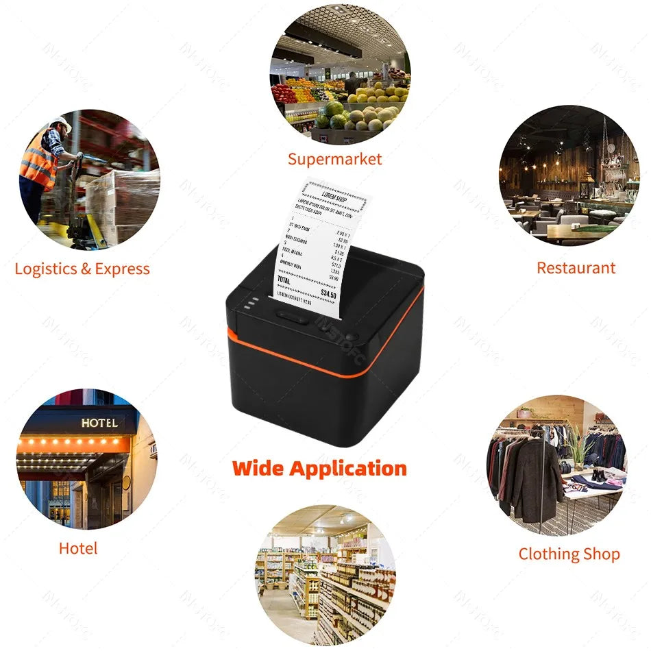 Desktop 58mm Receipt Printer Bluetooth USB Bill Thermal — product photo 6 of 6