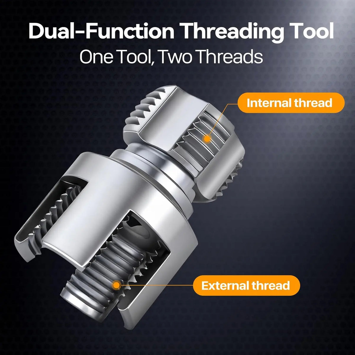 2PCS Integrated Internal & External Pipe Threading Tool — product photo 2 of 6