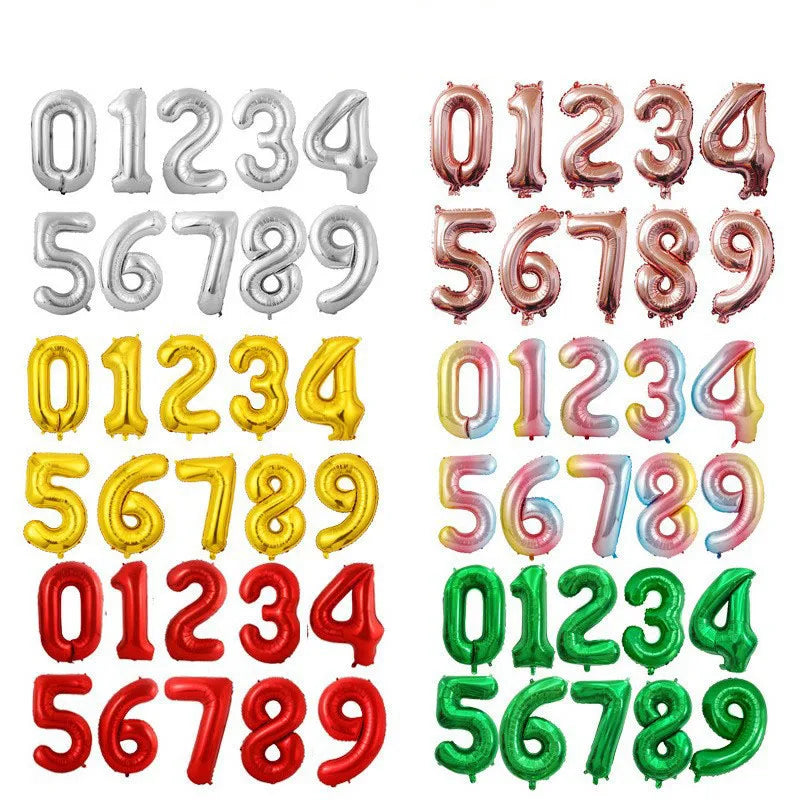 32 Inch Large Number Balloons 0-9 — product photo 2 of 6