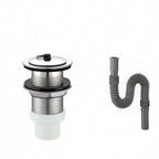 Stainless Steel Basin Drain Connector With Overflow Mop — product photo 6 of 6