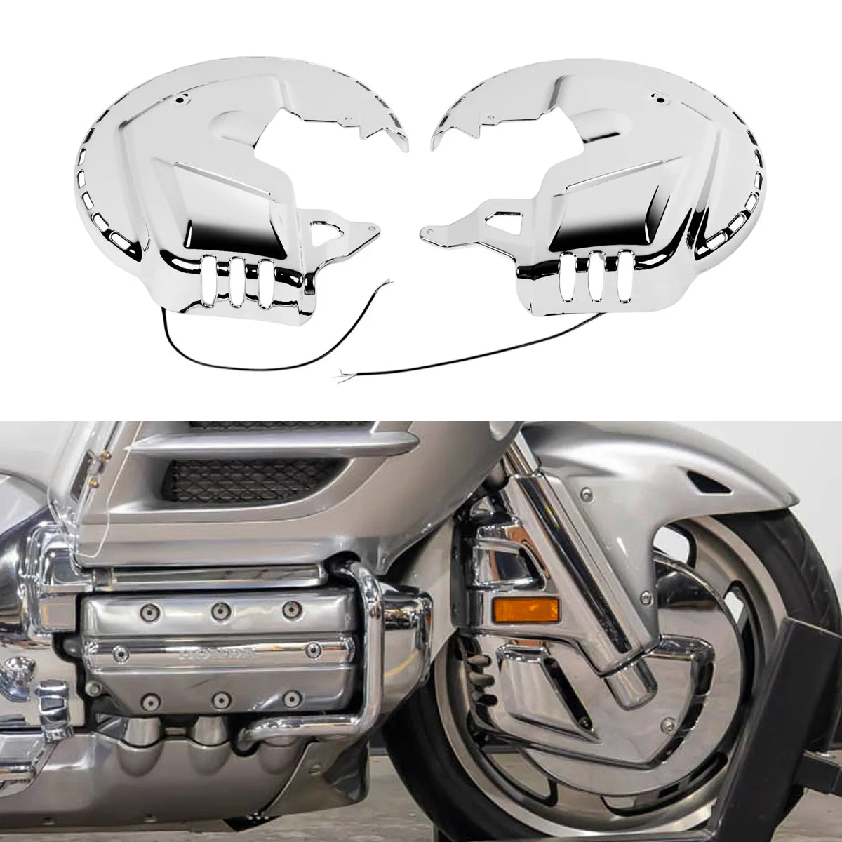 LED Sequential Turn Signal Brake Disc Rotor Cover — main product photo