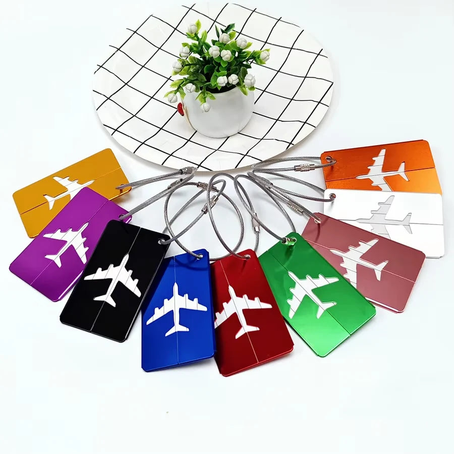 Aluminum Alloy Travel Luggage Tag Hanging Tag Suitcase — product photo 3 of 6