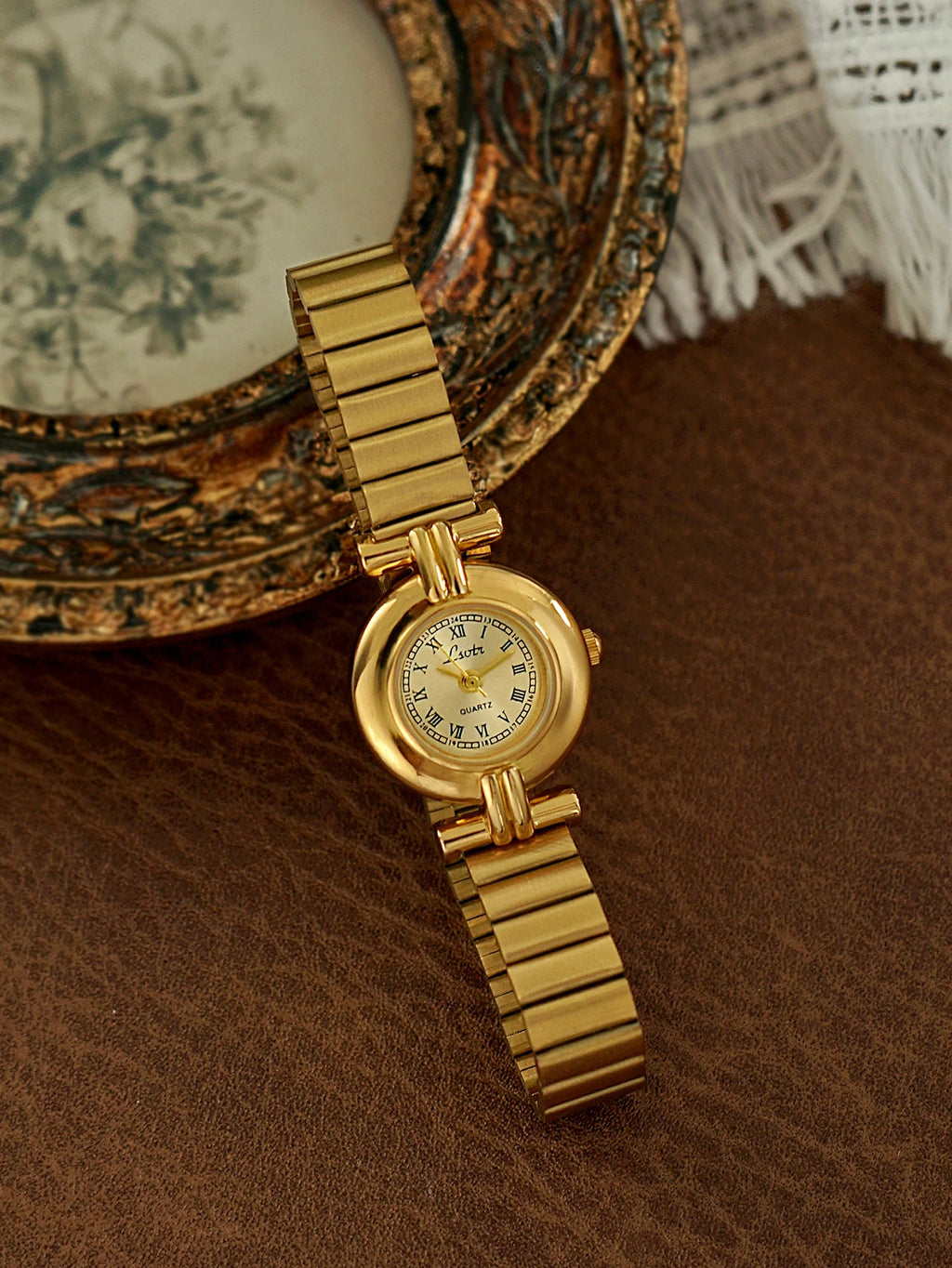1 Piece French Retro Gold Small Dial Women's — product photo 6 of 6