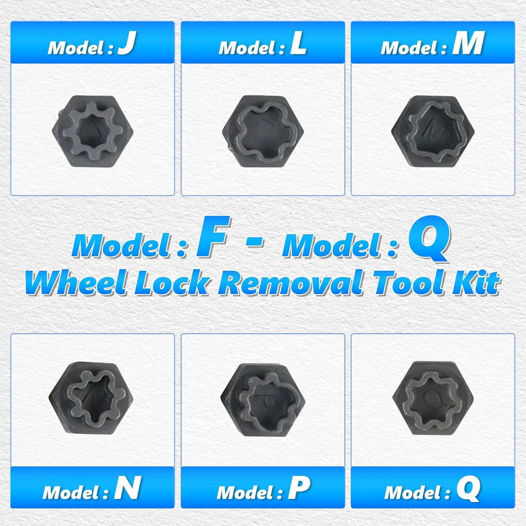 22Pcs Wheel Lock Nut Socket Set Anti-Theft Lug — product photo 3 of 6