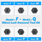 22Pcs Wheel Lock Nut Socket Set Anti-Theft Lug — product photo 3 of 6