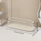 1pc Transparent Makeup Brush Organizer with Lid Cosmetic — product photo 3 of 6