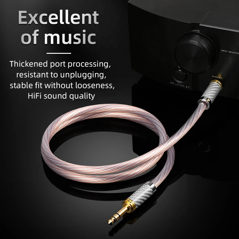 HiFi 6.35mm Audio Cable OCC Silver Mixed 6.35 — product photo 2 of 6
