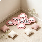 1pc Cloud Shaped Wooden Name Tag — product photo 2 of 6