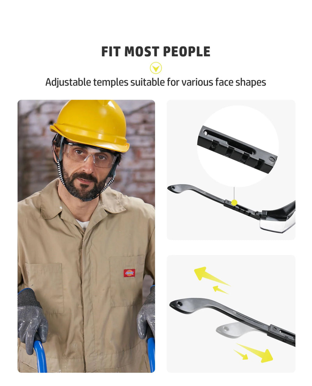 PPE Safety Glasses for Men and Women Adjustable — product photo 5 of 6