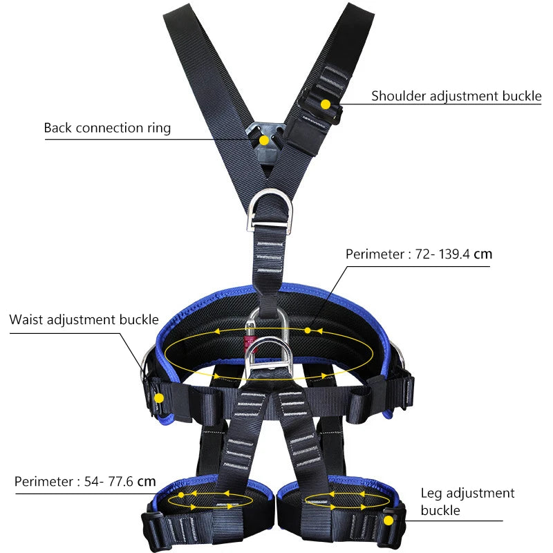 Climbing and Construction Safety Fall Protection Adjustable Full — product photo 3 of 6