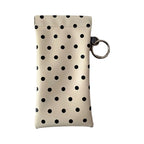 Polka Dot Eyeglass Bag Leather Automatic Closure Sunglasses — main product photo