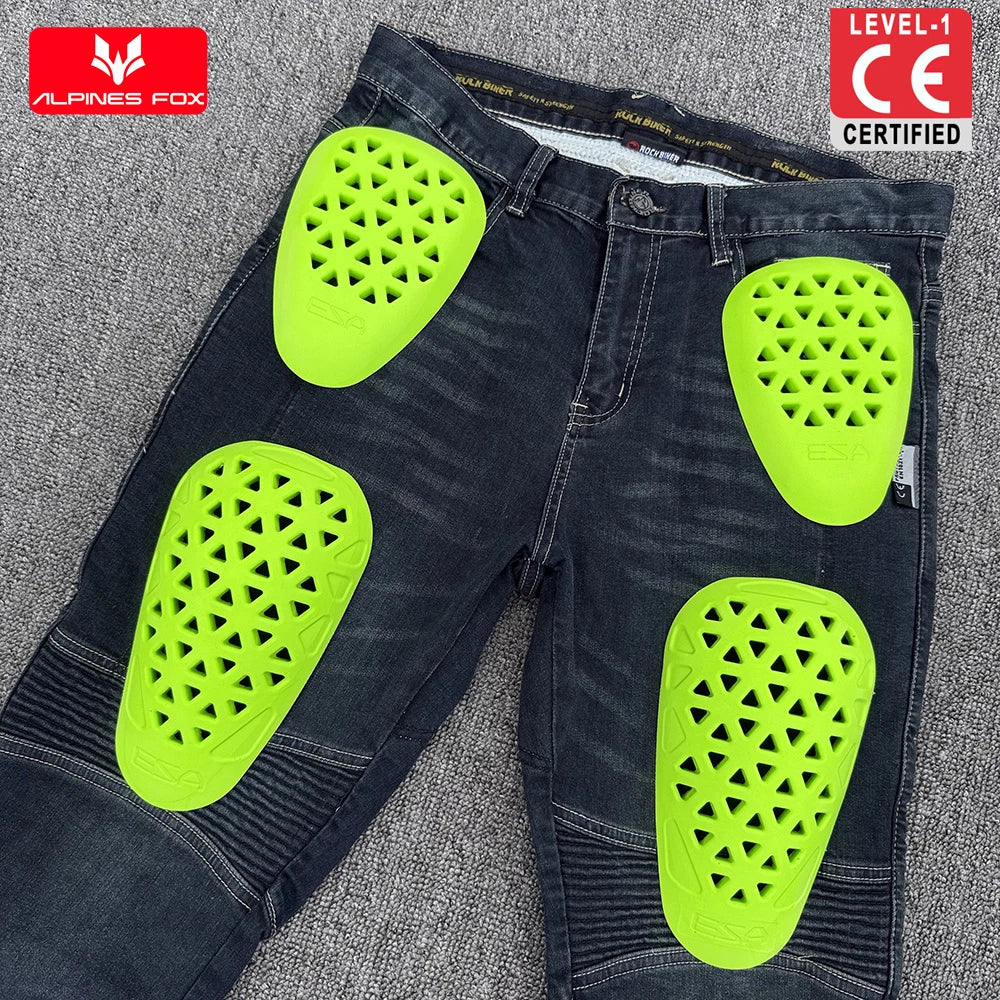 CE Certified Motorcycle Jeans Insert Protective Gear Pants — product photo 2 of 6