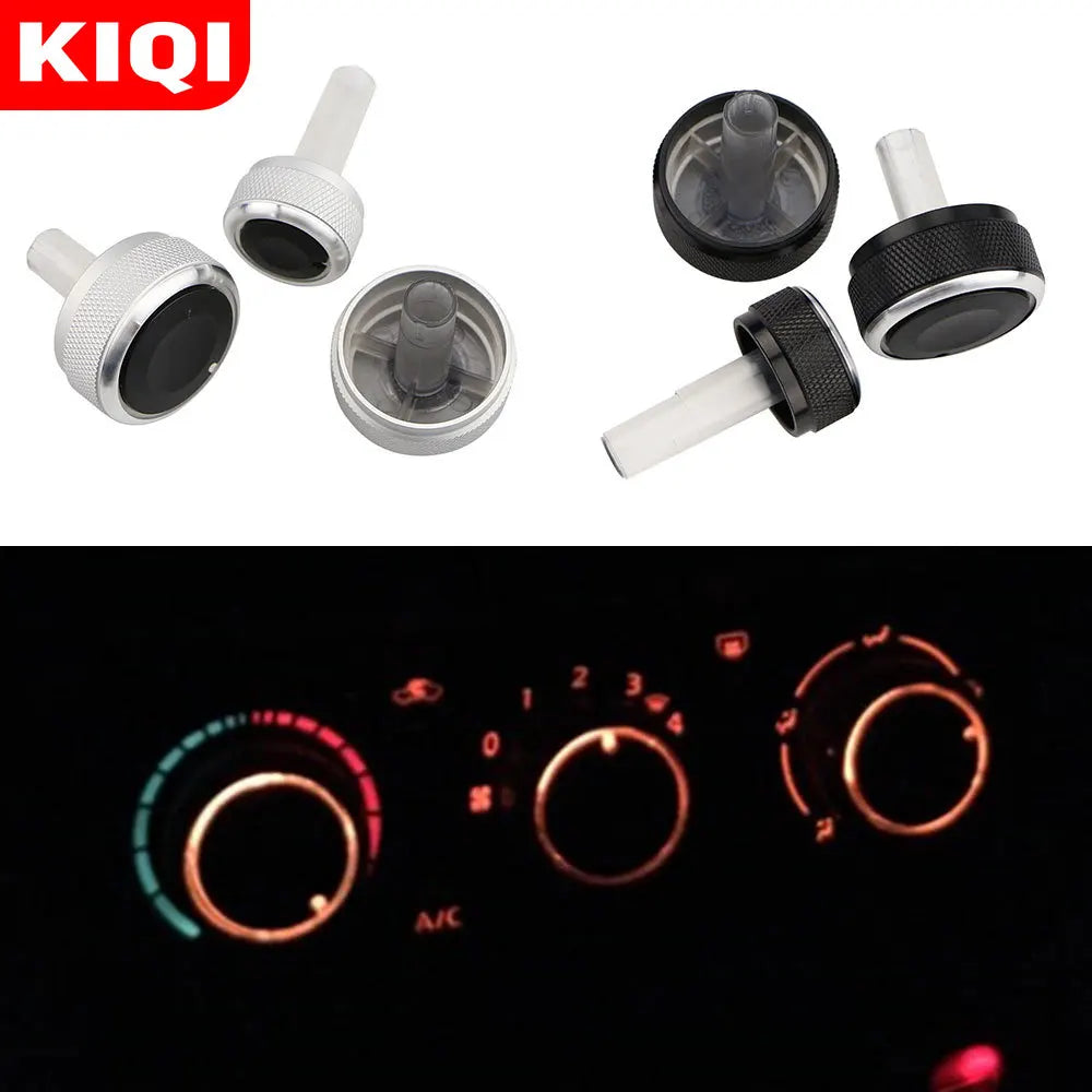 3Pcs/Set Car Air Conditioning Heat Control Switch Knob — main product photo
