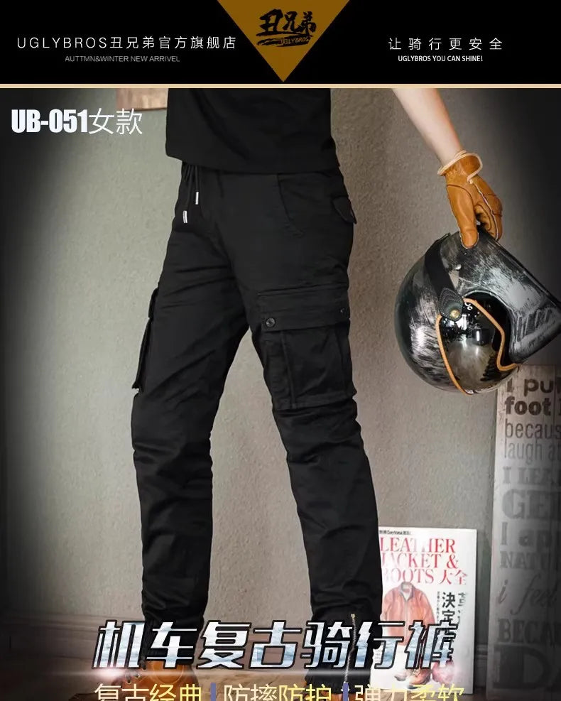 Uglybros Winter Motorcycle Overalls Men's Stretch Beam Pants — main product photo