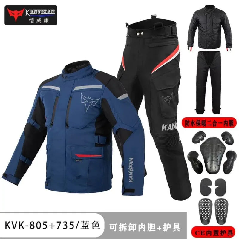 Motorcycle Riding Suit Motorbike Touring Jacket Detachable Liner — product photo 4 of 5