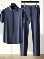 Summer New Fashion Ice Silk Sports Suit Men's — product photo 6 of 6