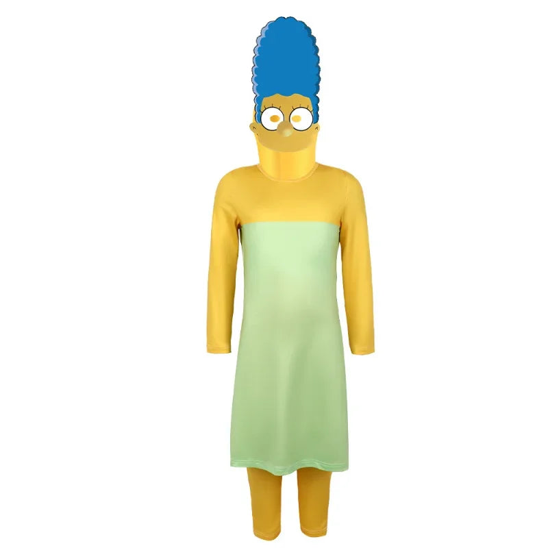 Simpsons Cosplay Costume Anime Cartoon Characer Lisa Bart — product photo 5 of 6