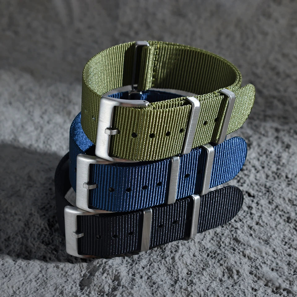 Premium 20mm 22mm Nylon Nato Watch Band Ribbed — product photo 4 of 6