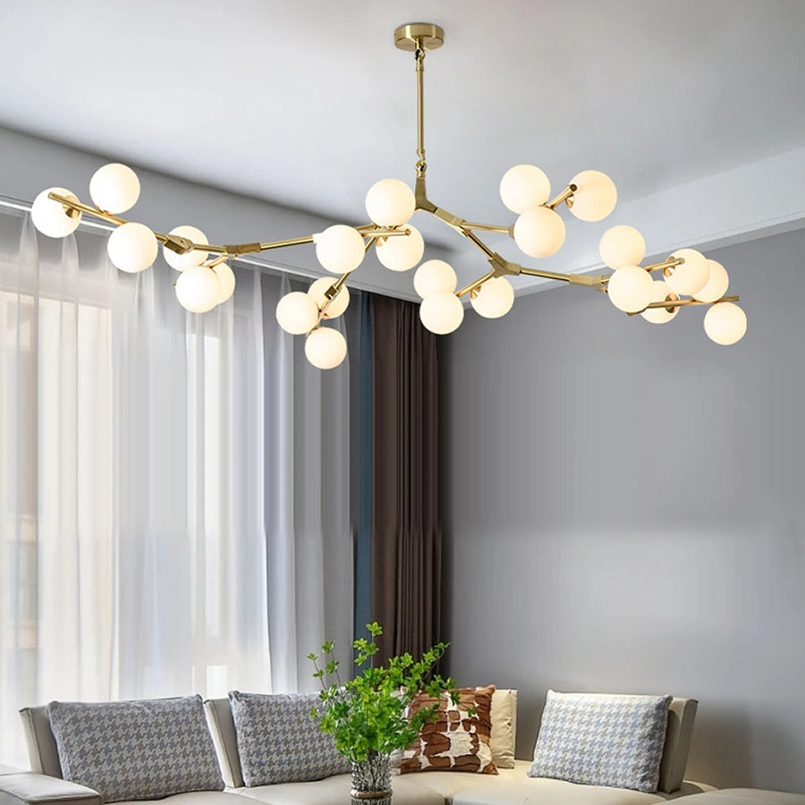 Nordic LED Chandelier 24 Heads Glass Pendant Light — product photo 2 of 6