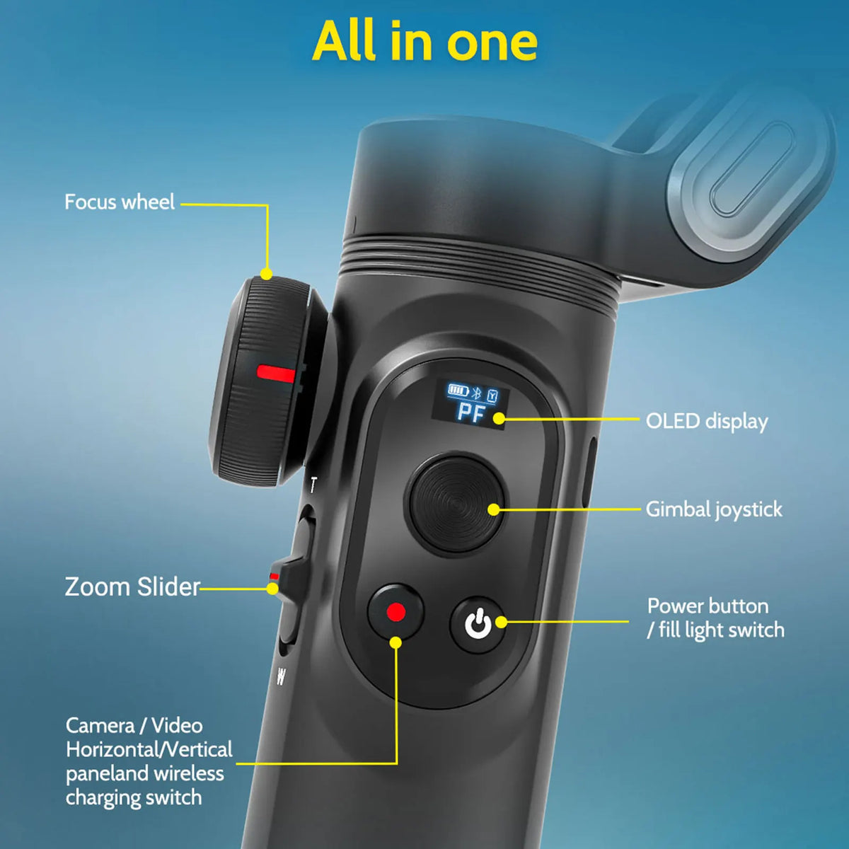 AOCHUAN Smart XPro Smartphone 3 Axis Gimbal Stabilizer — product photo 5 of 6