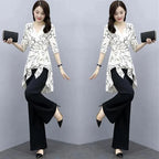 Elegant Print 2 Piece Set Women Outfits Summer — product photo 5 of 6