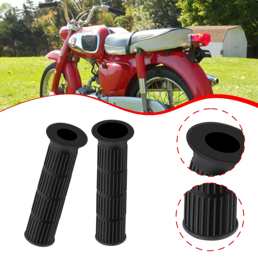 Durable Black Motorbike Handlebar Grips Anti Slip Parts — product photo 4 of 6