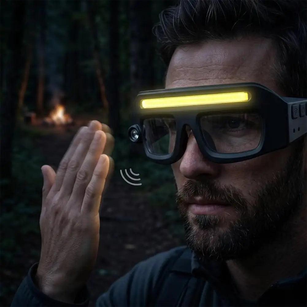 LED Safety Glasses with Rechargeable Light High Visibility — product photo 2 of 3
