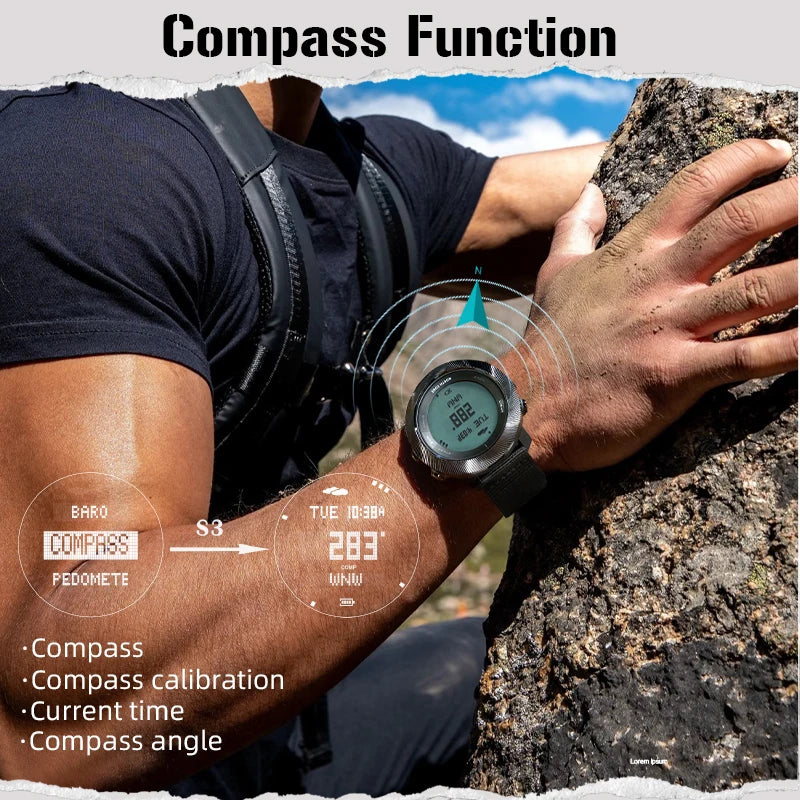NORTH EDGE APACHE-D Men Free Dive Digital Watch — product photo 4 of 6
