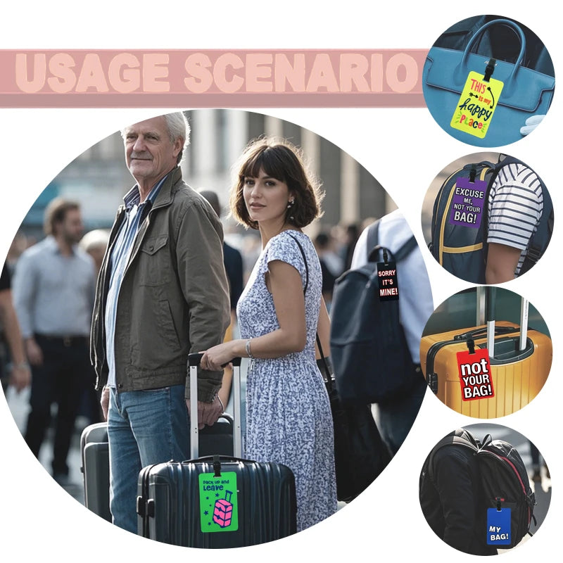 1/7PC Portable Travel Accessories Luggage Travel Tag Silica — product photo 6 of 6