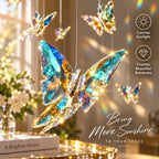 K9 Crystal Butterfly Pendant 1/2/3/5PCS Colorful High Transparency — main product photo