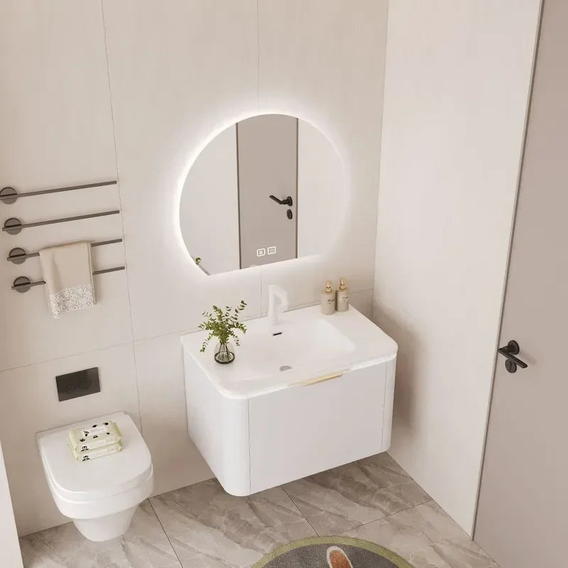 Rock Slab Seamless Wash Basin Corian Integrated Sink — product photo 3 of 6