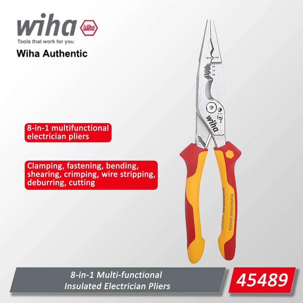 Wiha 8-in-1 Multifunctional Insulation Pliers — product photo 3 of 6