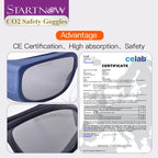 Startnow Laser Safety Glasses 10.6nm CE Certified TR — product photo 4 of 6