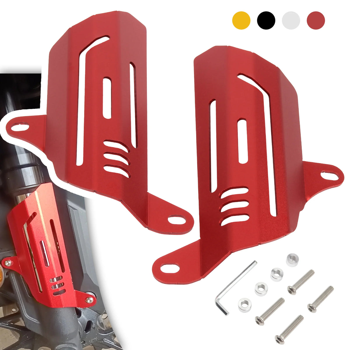 Motorcycle Front Fork Guards Shock Absorber Protection Cover — product photo 4 of 6