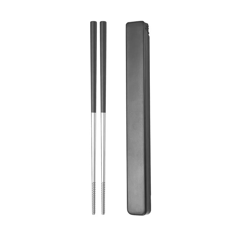 304 Stainless Steel Chopstick Lunch Tableware Travel Portable — product photo 4 of 6