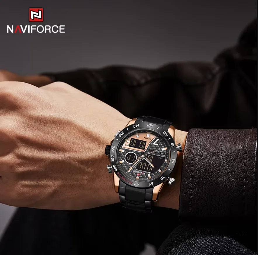 NAVIFORCE Men Luminous Waterproof Digital Watch LED Sport — product photo 6 of 6