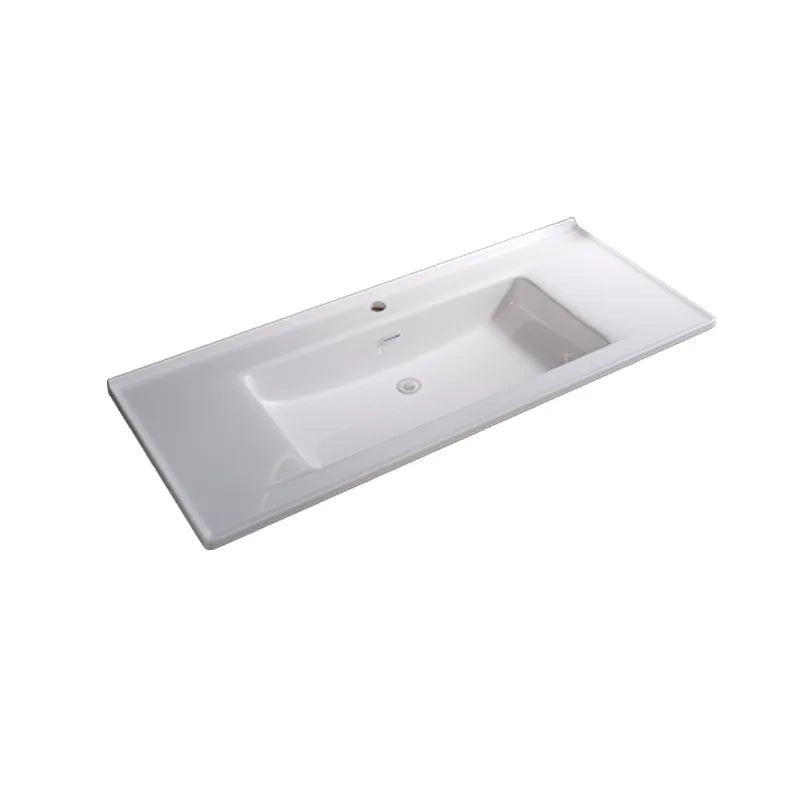 Semi Recessed Ceramic Countertop Basin — product photo 2 of 4
