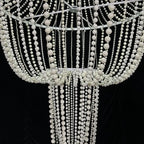 Korean Style Wedding Backdrop Acrylic Pearl Chandelier Ceiling — product photo 3 of 5