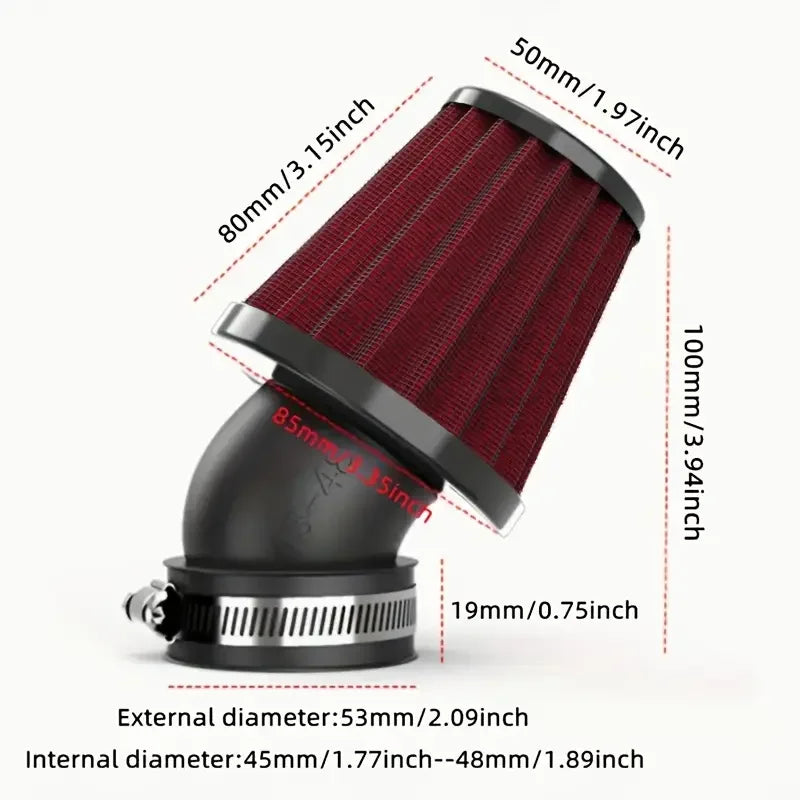 48mm Motorbike Air Filter ATV SSR TTR Dirt — product photo 5 of 6