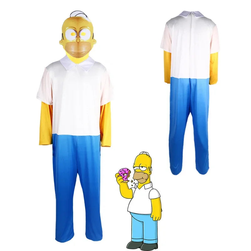 Simpsons Cosplay Costume Anime Cartoon Characer Lisa Bart — product photo 3 of 6