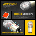 AUXITO 2x 1157 LED Red P21/5W BAY15D LED — product photo 4 of 6