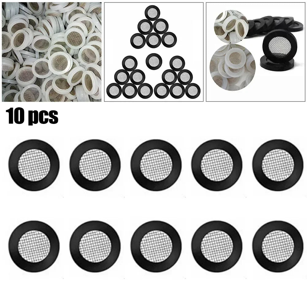 10pcs Rubber Gasket With Net 3/4" Shower Head — main product photo
