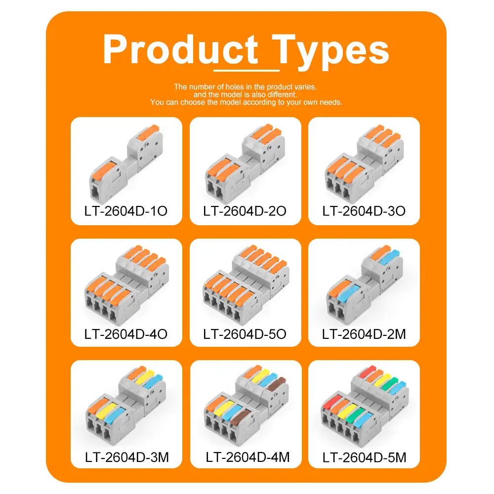 5PCS Male Female Docking Electrical Wire Connector Quick — product photo 3 of 6
