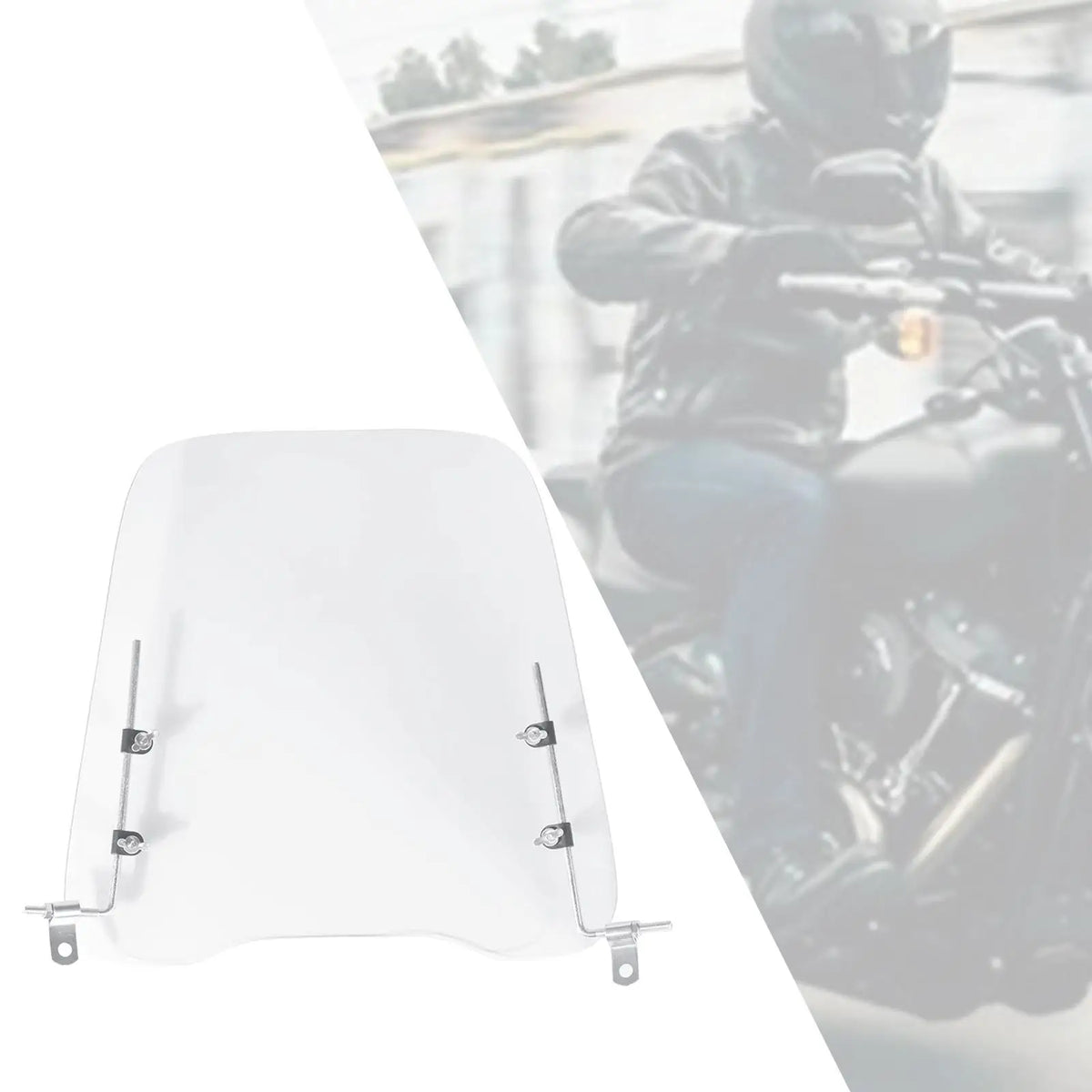 Motorcycle Windscreen Motor Parts Motorbike Windshield Extension Spoiler — product photo 4 of 6