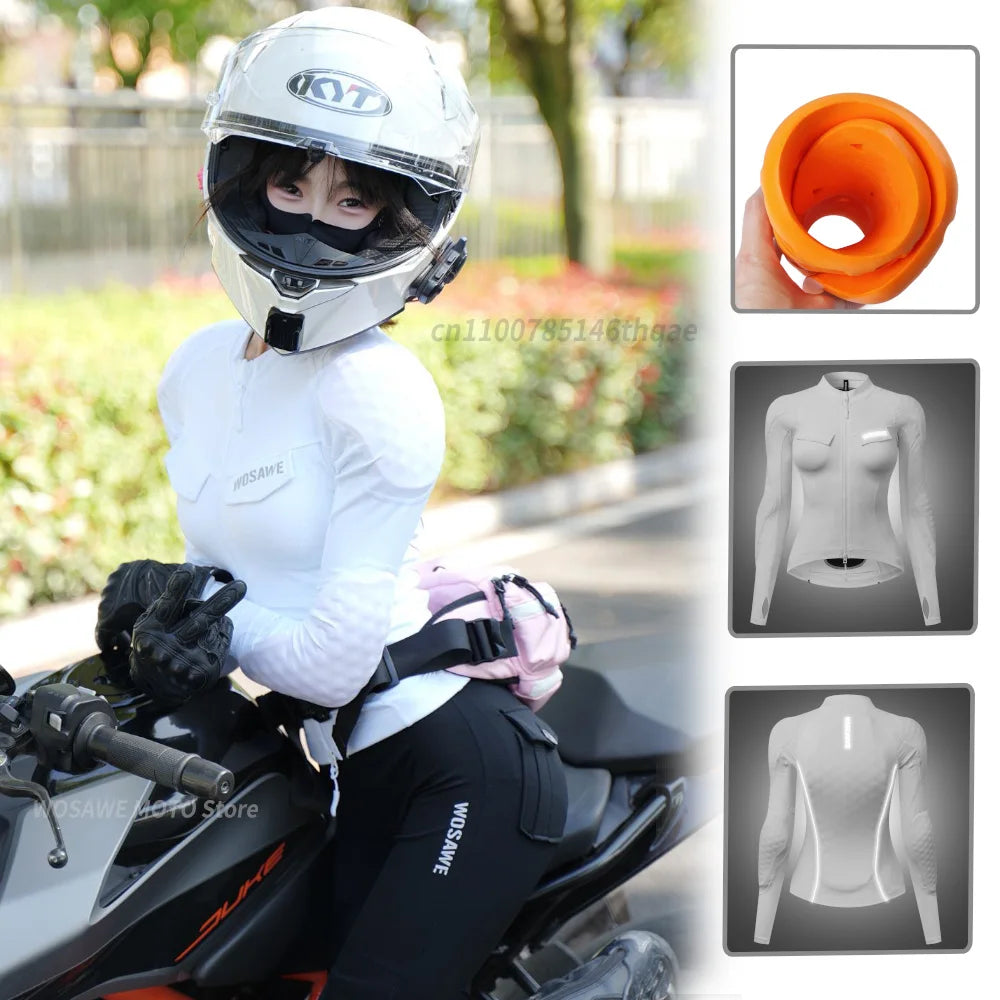 WOSAWE Women Motorcycle Jacket Pants Set with Soft — product photo 2 of 5