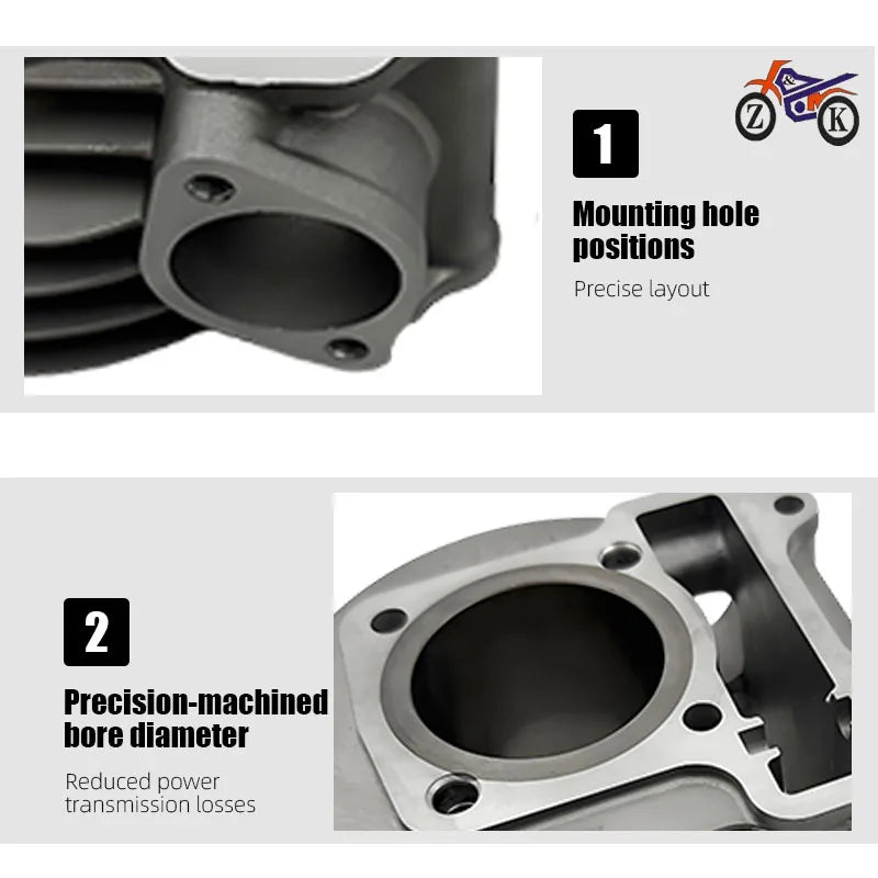 WH100 Motorcycle Cylinder Piston Kit For For Honda — product photo 3 of 6