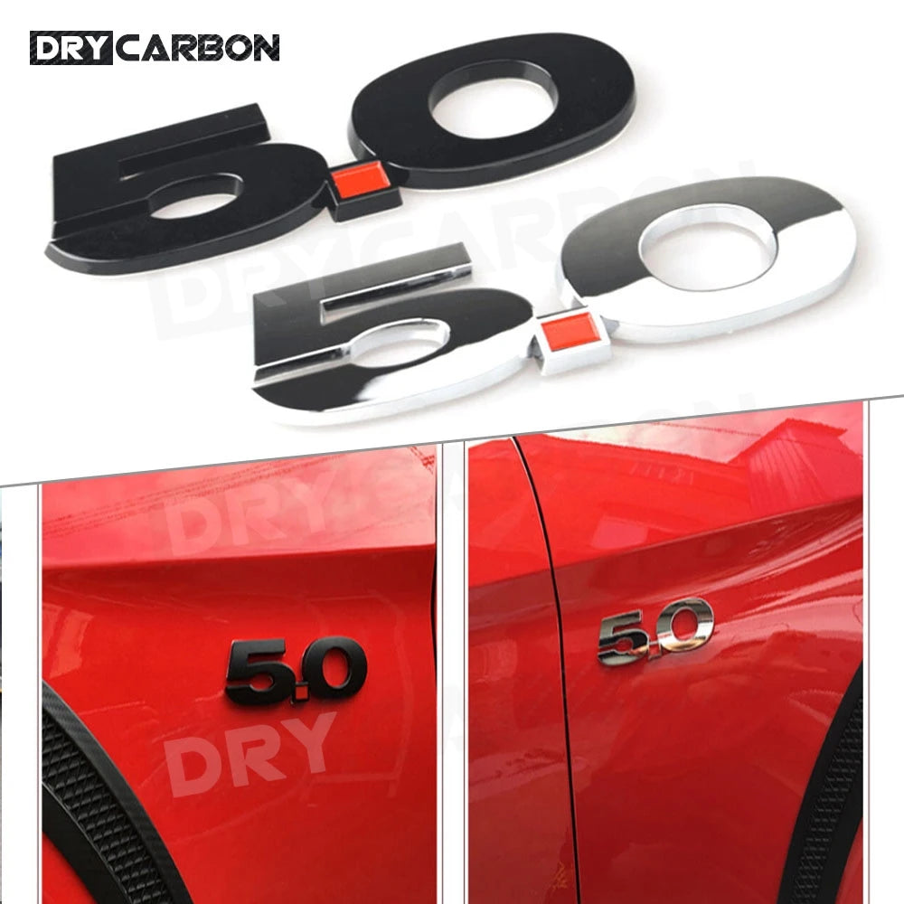 1Pc 3 D 5.0 Emblem Discharge Label Sided — main product photo
