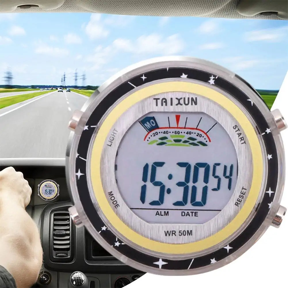 Waterproof Digital Car Motorcycle Clock LCD Stopwatch Timer — product photo 5 of 6